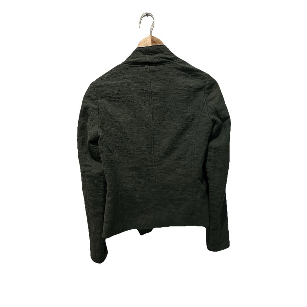 $345 Vince Jacket Womens XS Green Lined Woven Long Sleeve Asymmetrical Zip - Picture 4 of 7